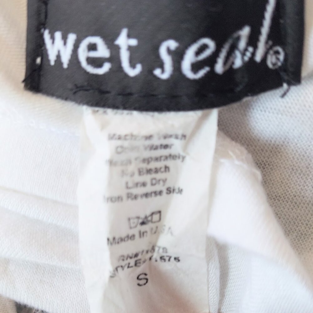 Wet Seal Sequined Cropped Tank Top White Size Small - Picture 7 of 7